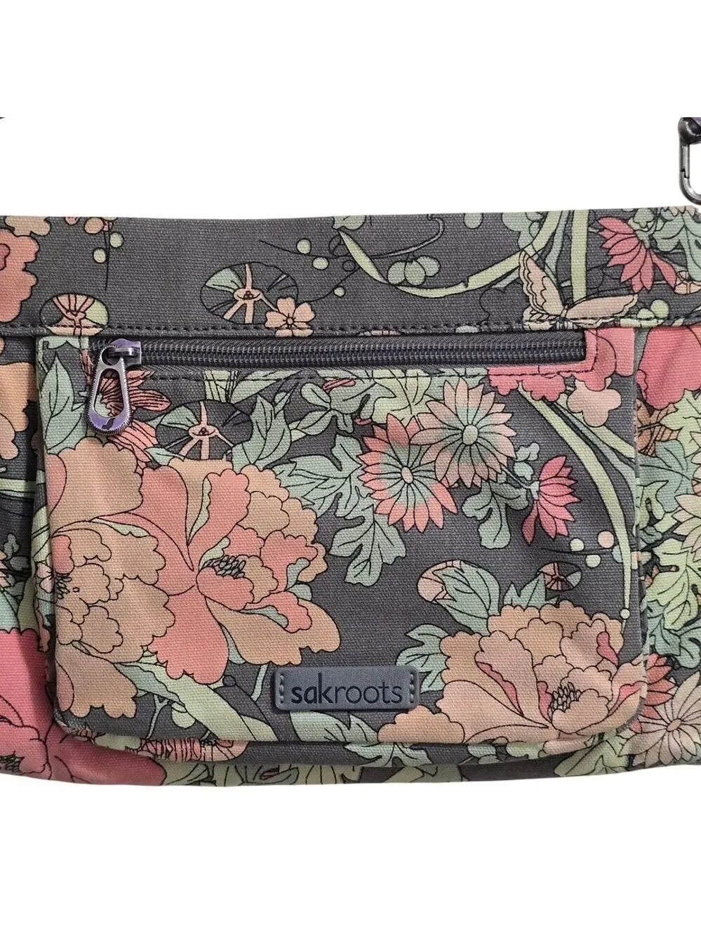 Sakroots Camden Small Floral Cotton Canvas Crossbody Purse